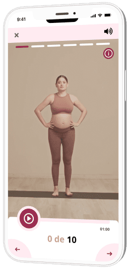 phone displaying an Evie video